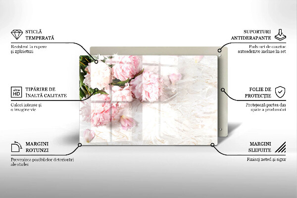 Worktop saver Delicate roses flowers