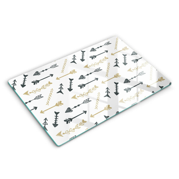 Induction hob protector Boho arrow pattern