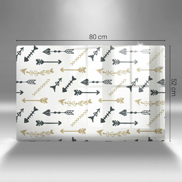 Induction hob protector Boho arrow pattern