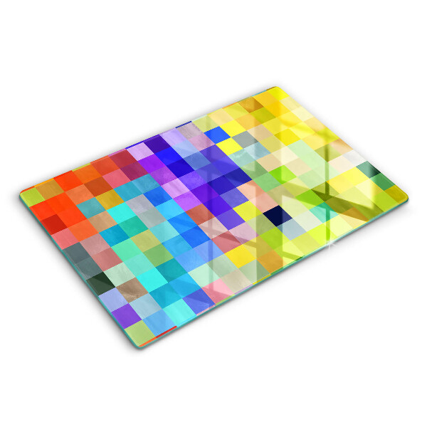 Induction hob protector Colorful squares pixels