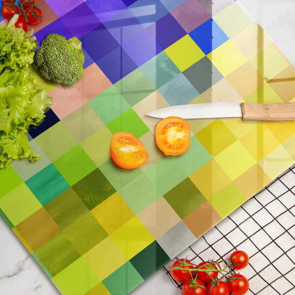 Induction hob protector Colorful squares pixels
