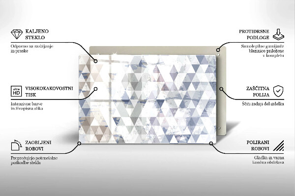 Induction hob protector Triangle pattern
