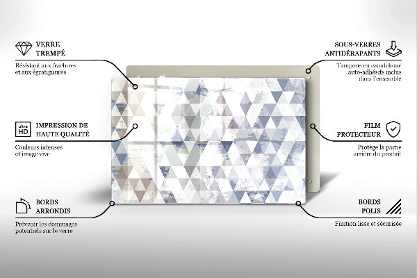 Induction hob protector Triangle pattern