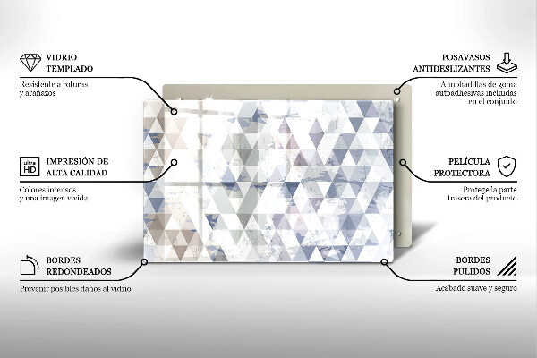 Induction hob protector Triangle pattern