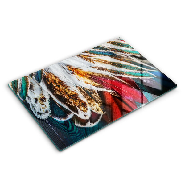 Worktop saver Boho bird feathers