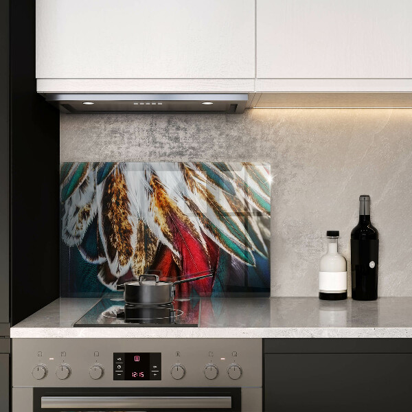 Worktop saver Boho bird feathers