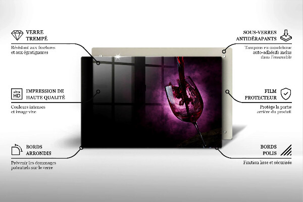 Worktop saver A glass of wine