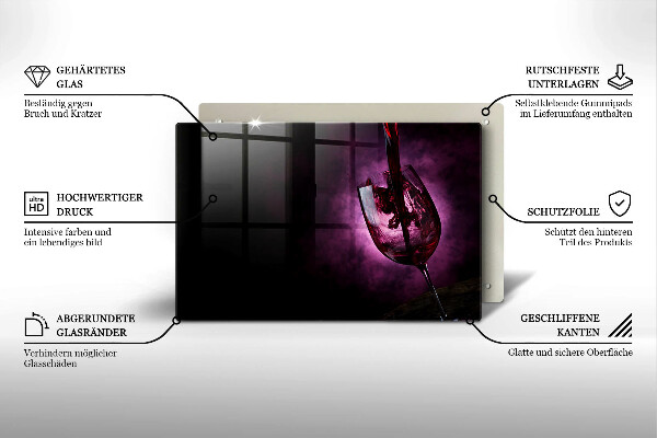 Worktop saver A glass of wine