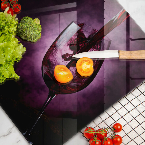 Worktop saver A glass of wine