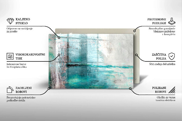 Induction hob protector Background paint abstraction