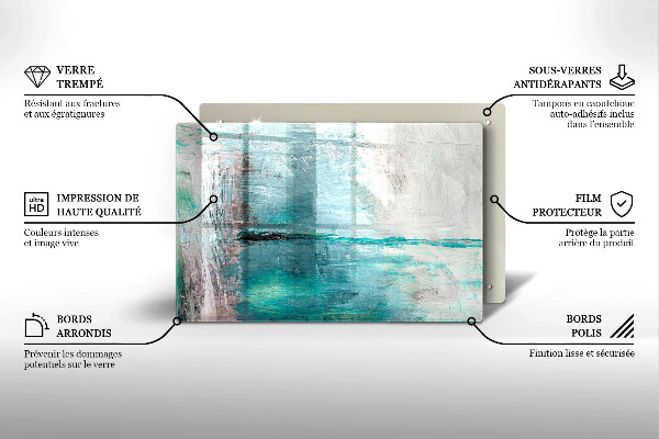 Induction hob protector Background paint abstraction