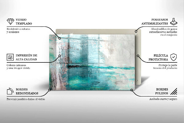 Induction hob protector Background paint abstraction