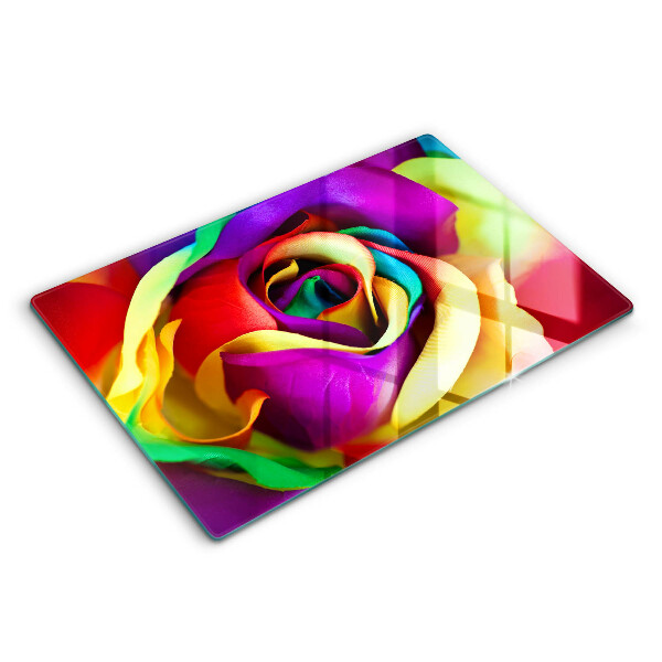 Induction hob protector Colorful rose petals