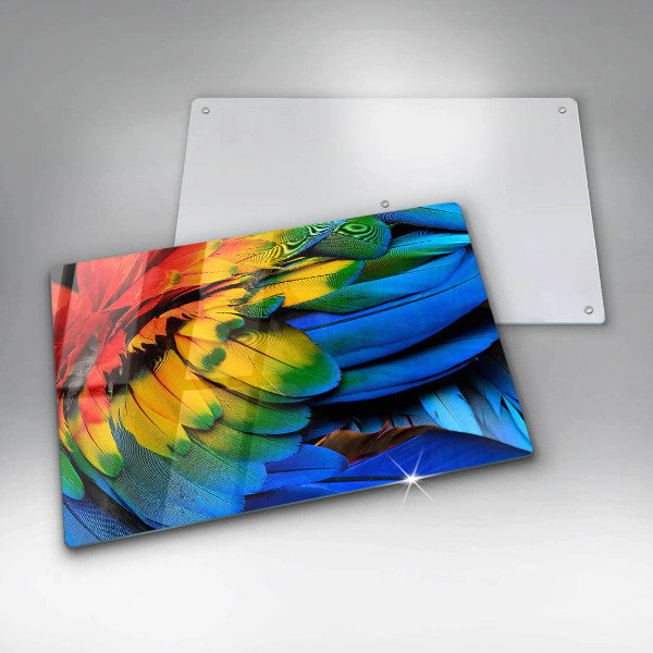 Worktop saver Colorful parrots