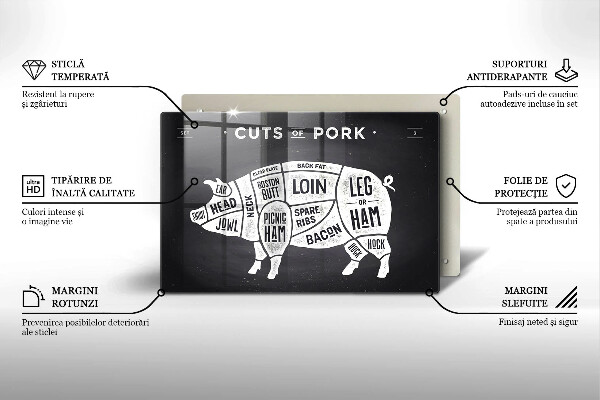 Worktop saver Pork pig meat