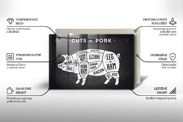 Worktop saver Pork pig meat
