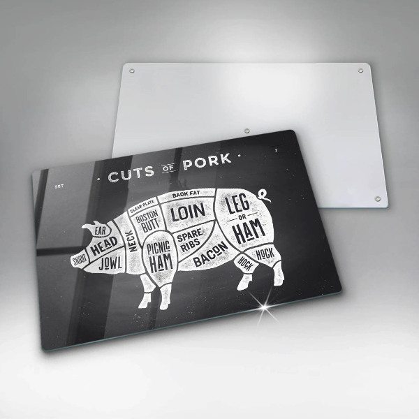 Worktop saver Pork pig meat