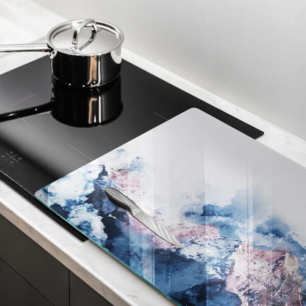 Worktop saver Abstraction painted mountains