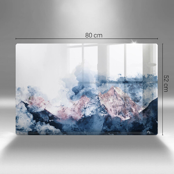 Worktop saver Abstraction painted mountains