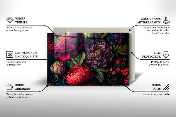 Worktop saver Beautiful flowers