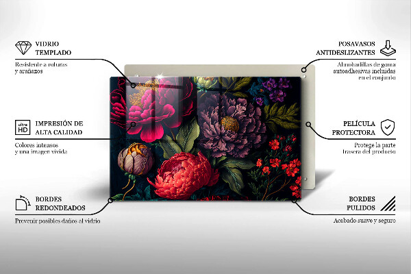 Worktop saver Beautiful flowers