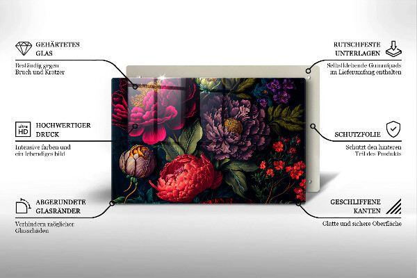 Worktop saver Beautiful flowers