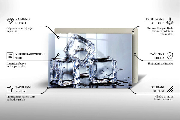 Induction hob cover Ice cubes