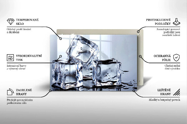 Induction hob cover Ice cubes