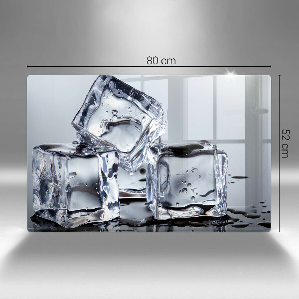 Induction hob cover Ice cubes