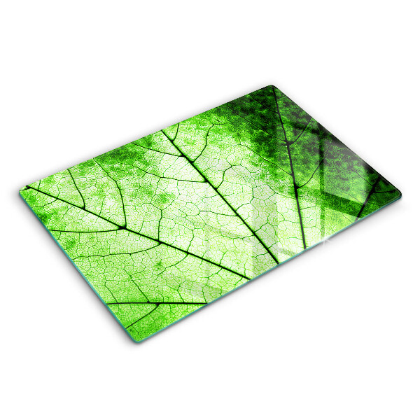 Induction hob cover Decorative leaf