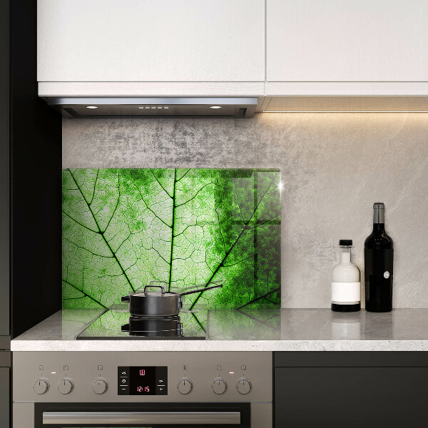 Induction hob cover Decorative leaf