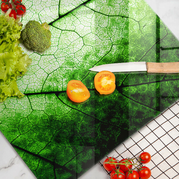 Induction hob cover Decorative leaf