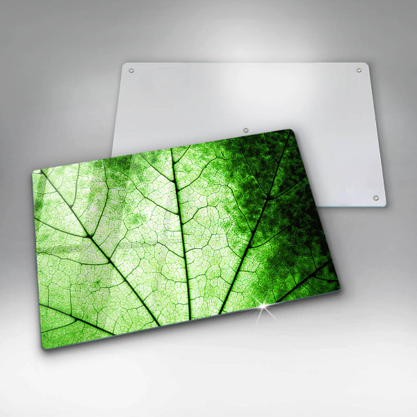 Induction hob cover Decorative leaf