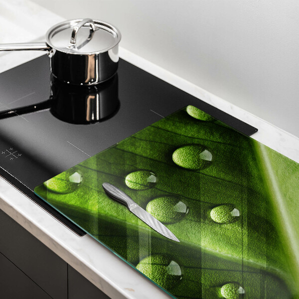 Induction hob cover Nature Rosa and Leaf