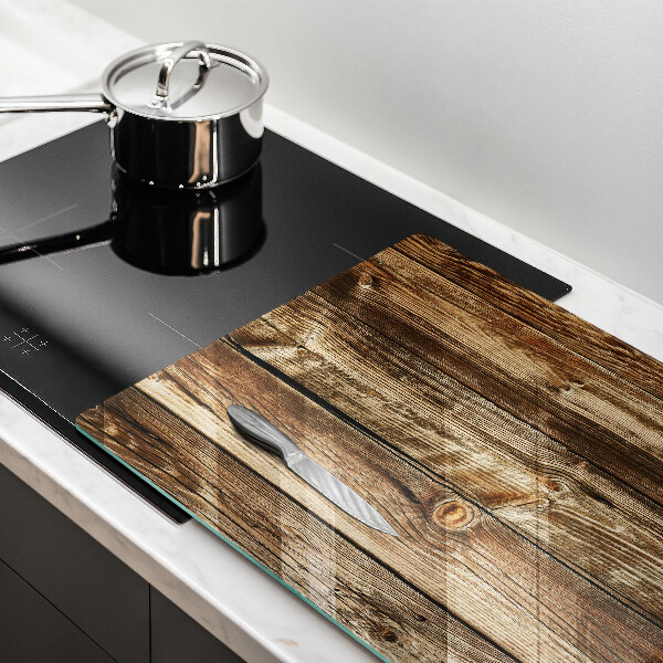 Induction hob cover Wood texture boards