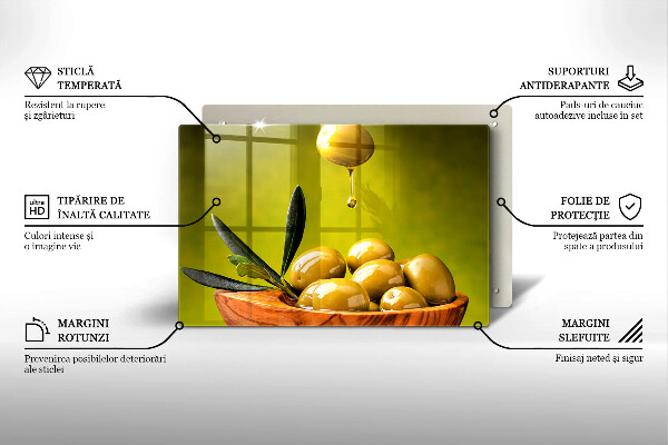 Induction hob cover Tasty olives