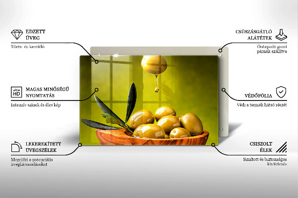 Induction hob cover Tasty olives