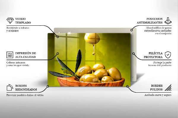 Induction hob cover Tasty olives