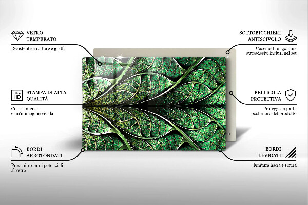 Worktop saver Vein leaf structure