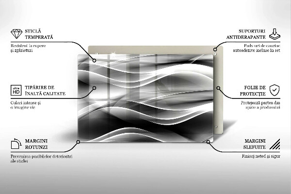 Worktop saver Abstraction of smoke lines