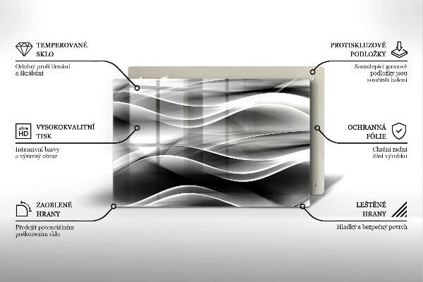 Worktop saver Abstraction of smoke lines