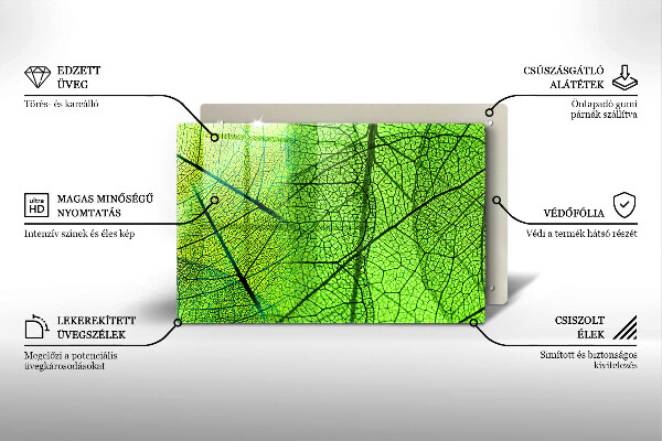 Induction hob protector Natura leaves