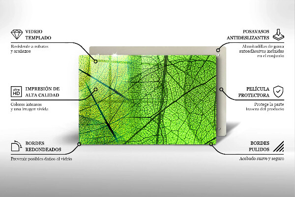 Induction hob protector Natura leaves