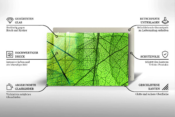Induction hob protector Natura leaves