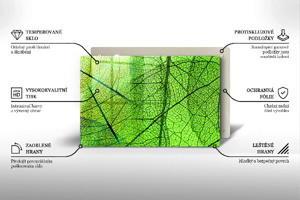 Induction hob protector Natura leaves