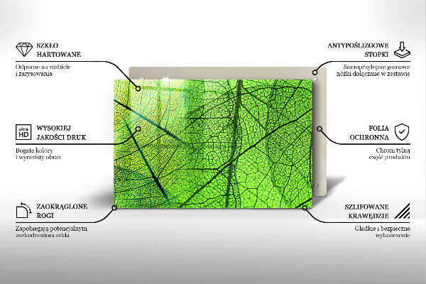 Induction hob protector Natura leaves