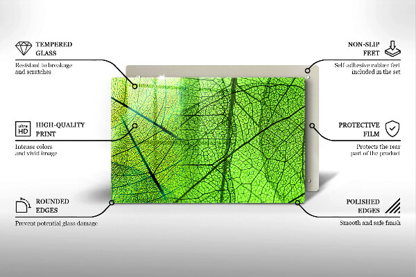 Induction hob protector Natura leaves