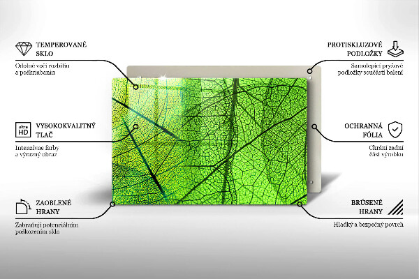Induction hob protector Natura leaves