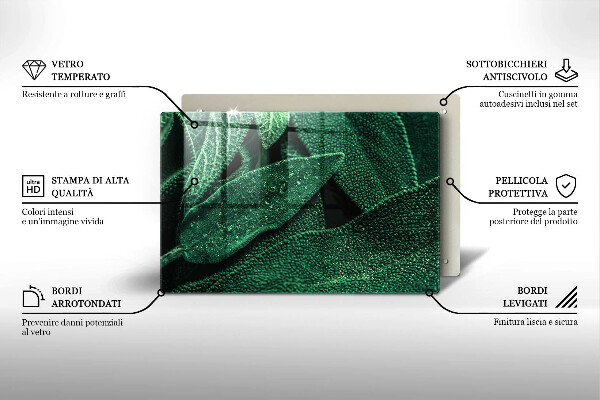 Induction hob protector Plant leaves
