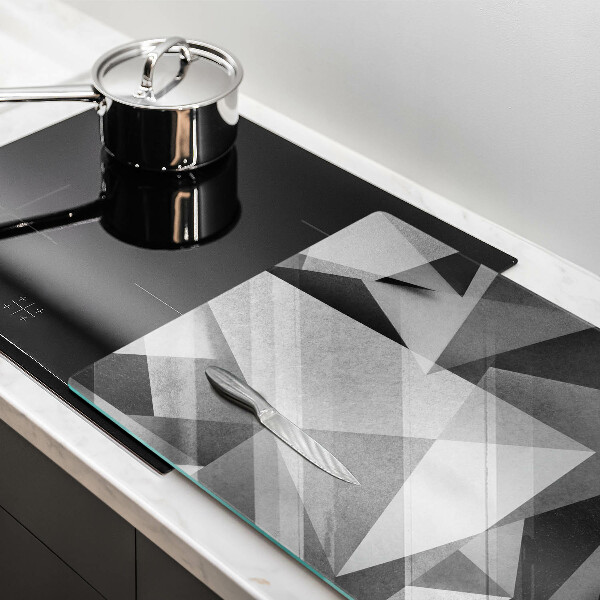 Induction hob protector Concrete sharp abstraction